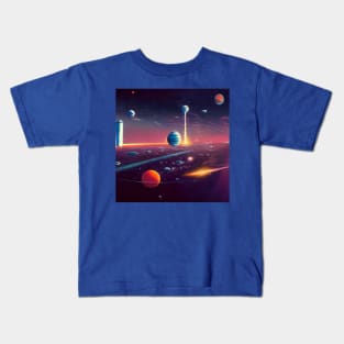 Interplanetary Spaceport Kids T-Shirt